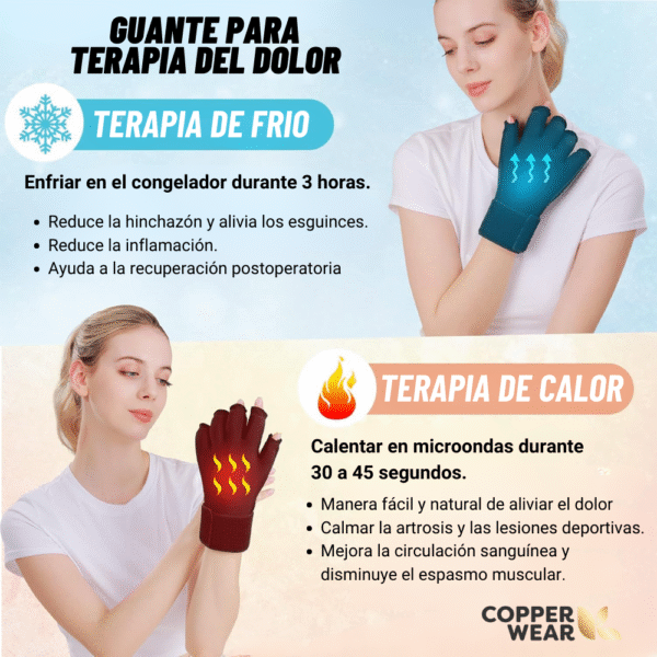 Guante de gel para terapia frio y calor - Imagen 2