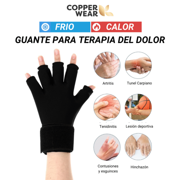 Guante de gel para terapia frio y calor